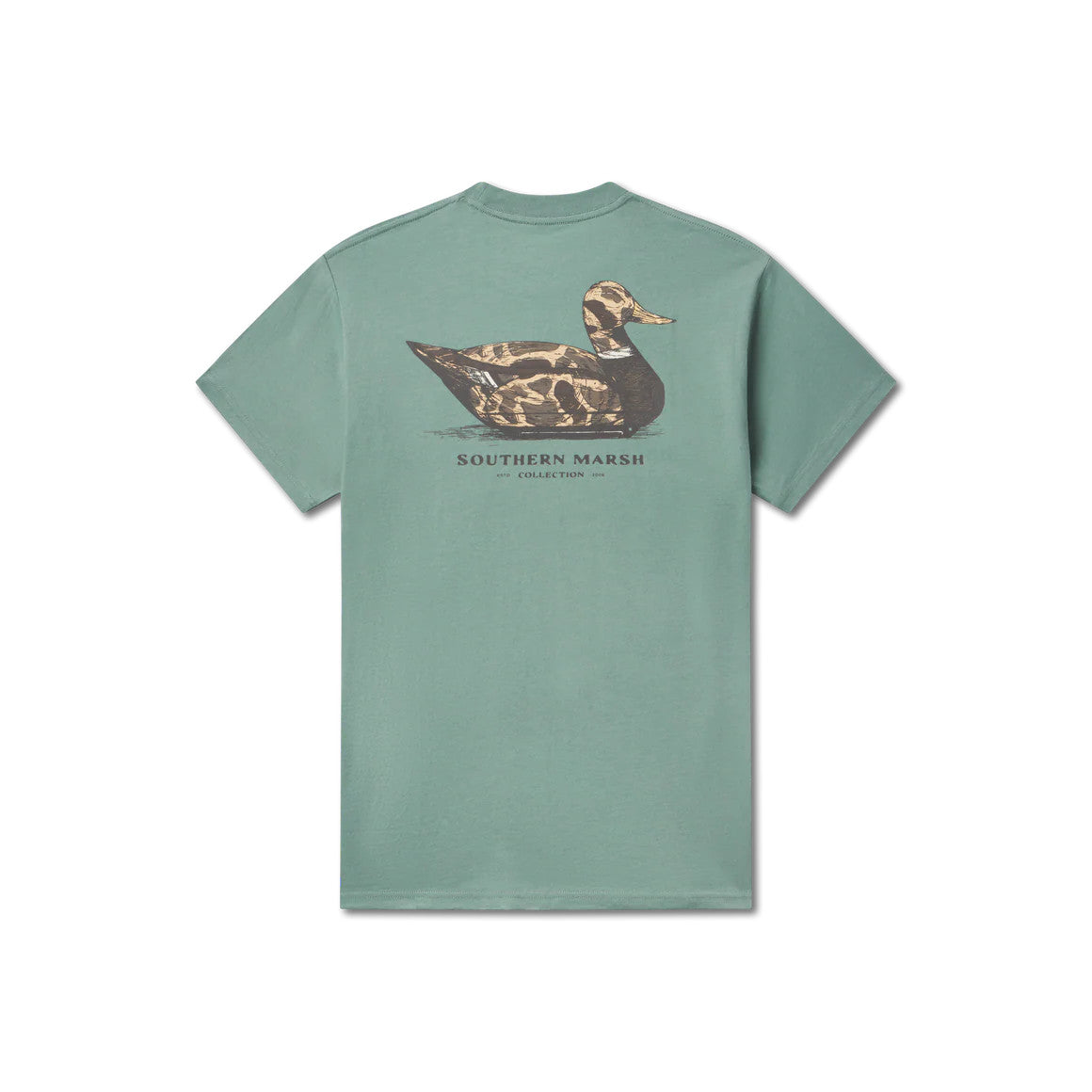 Southern Marsh Vintage Duck Decoy Tee - Camo - Burnt Sage
