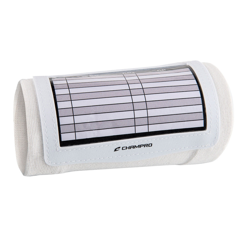 Champro Wristband Playbook – Youth Size - White/White