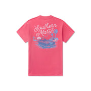 Southern Marsh Men's Freedom Cruise Tee - Hibiscus Pink