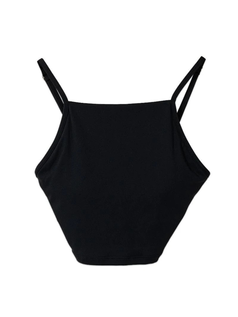 Simply Southern Women's Square Neck Sports Bra - Black