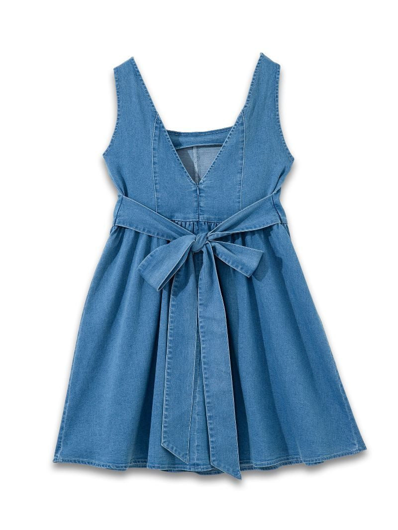 Simply Southern Women's Baby Blue Denim Dress