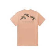 Southern Marsh Men's Originals - Camo - Flying Ducks Tee - Washed Sherbet