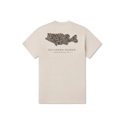 Southern Marsh Men's Originals - Camo - Bass Tee - Ash Grey