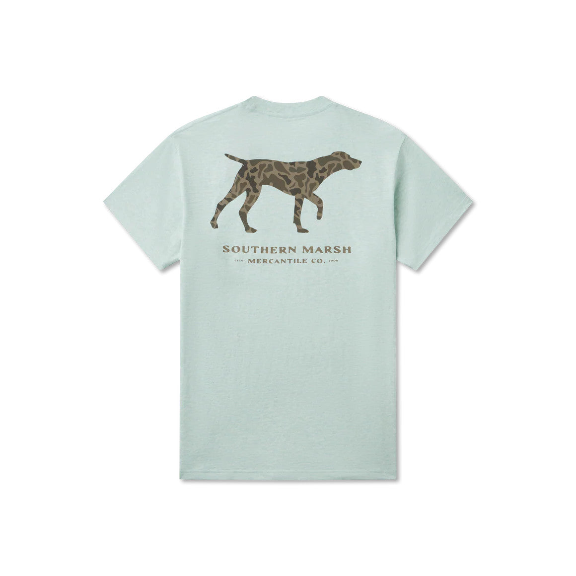 Southern Marsh Men's Originals - Camo - Pointer Tee - Washed Honeydew