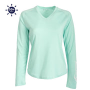 Bimini Bay Cabo II Women's Long Sleeve Shirt Featuring BloodGuard Plus - Ice Green