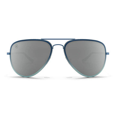 Blenders A Series Maliblue Moon Polarized Aviator Sunglasses – Blue Gradient/Silver Mirror