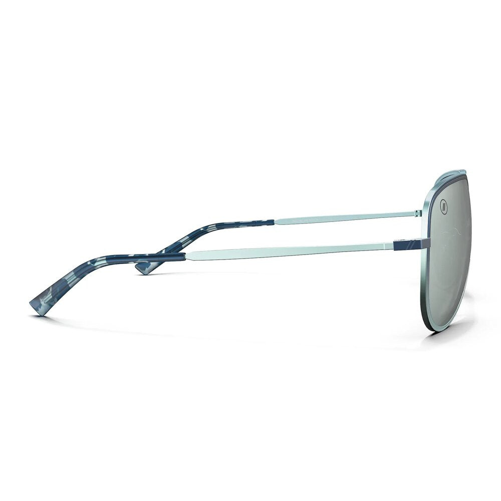 Blenders A Series Maliblue Moon Polarized Aviator Sunglasses – Blue Gradient/Silver Mirror