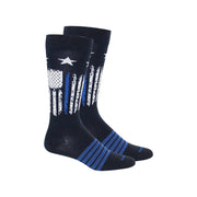 Brown Dog Socks Andy Thin Blue Line