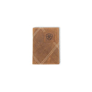 Ariat Trifold Cross Stitch Patch Wallet