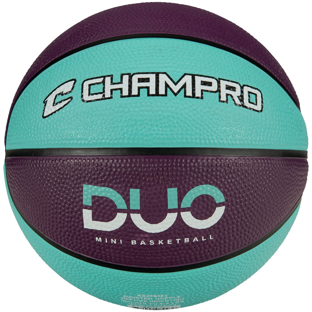 Champro Jammer Mini Rubber Basketball - Purple/Teal