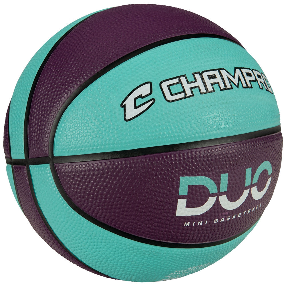 Champro Jammer Mini Rubber Basketball - Purple/Teal