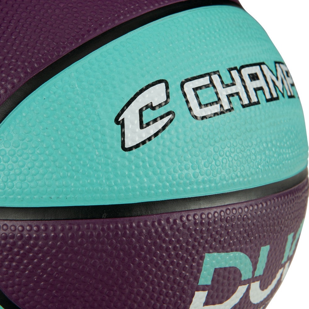 Champro Jammer Mini Rubber Basketball - Purple/Teal
