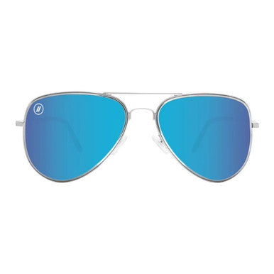 Blenders A Series Blue Angel Polarized Aviator Sunglasses – Silver/Blue Mirrored