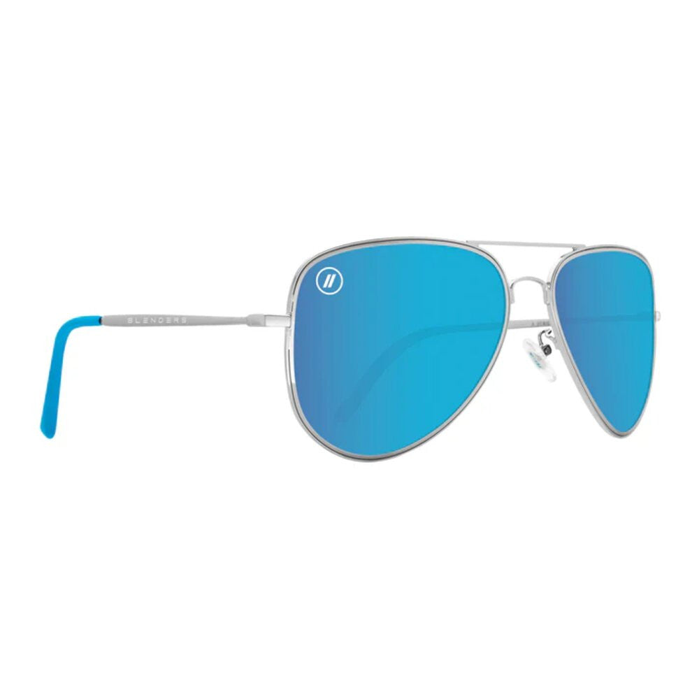 Blenders A Series Blue Angel Polarized Aviator Sunglasses – Silver/Blue Mirrored