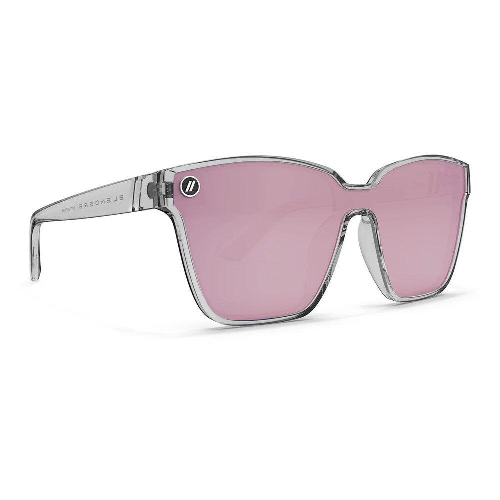 Blenders Buttertron Polarized Sunglasses – Fog - Crystal Gray Frame/Rose Gold Mirror Lens