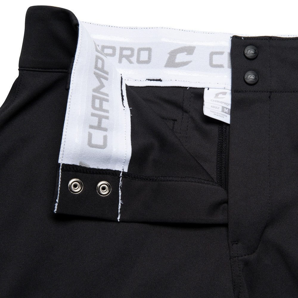 Champro Adult Triple Crown Open Bottom Pant - Black