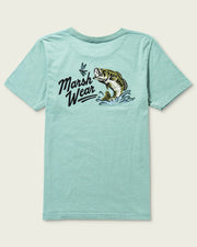 Marsh Wear Boys Heritage Bass Tee - Agate Heather