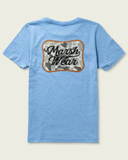 Marsh Wear Boys Roadside Tee - Light Blue Heather