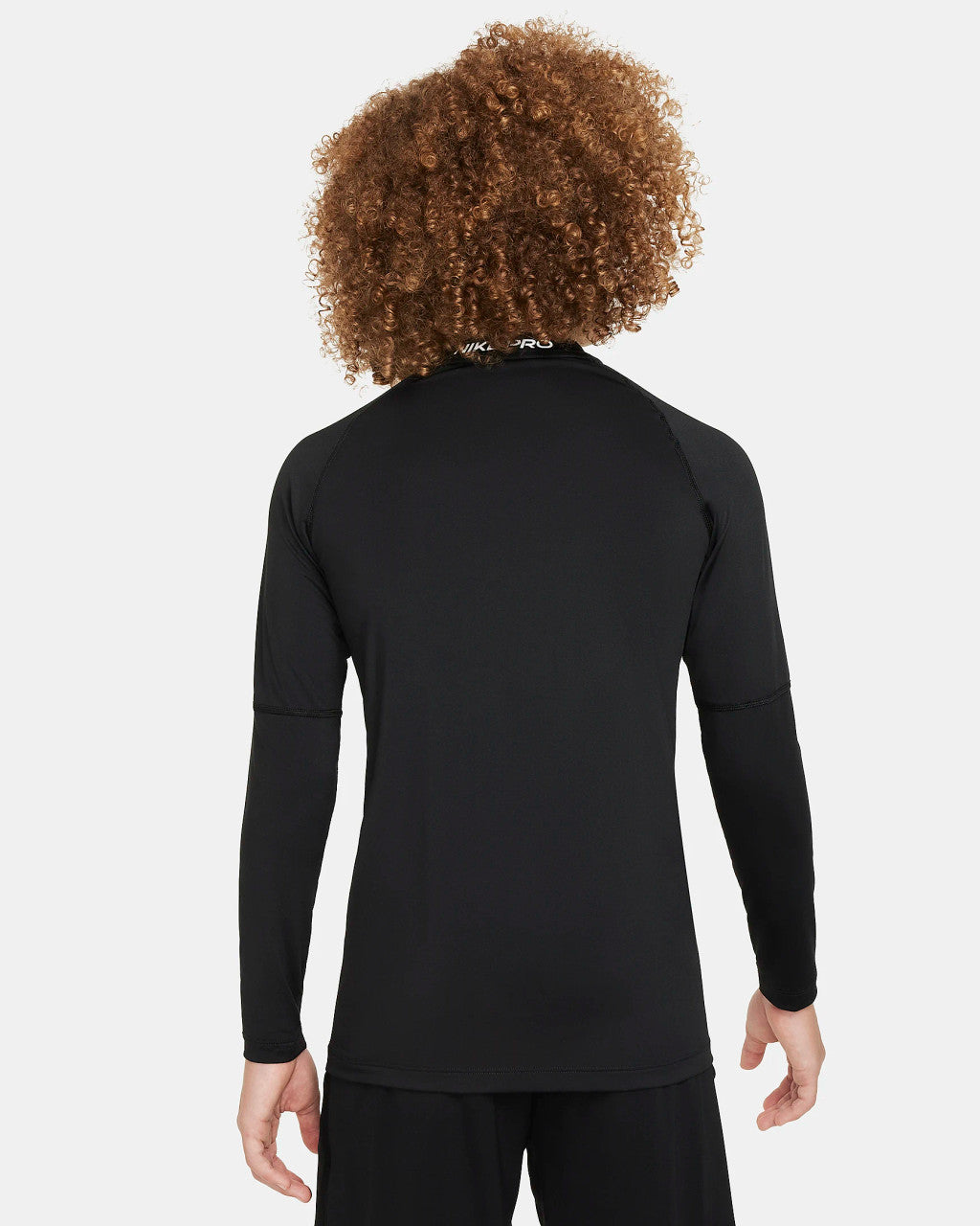 Nike Pro Big Kids Dri-FIT Long Sleeve Top - Black/White