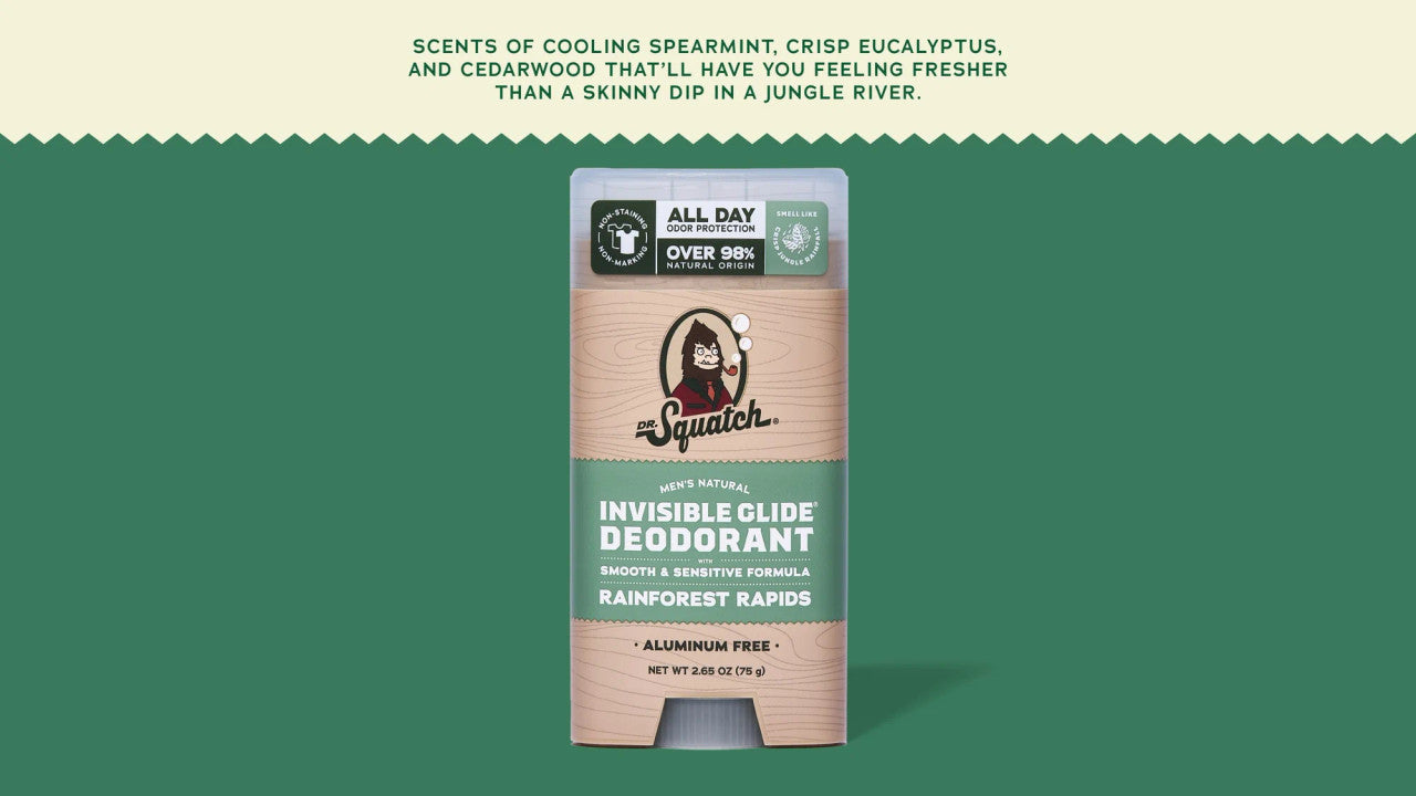 Dr. Squatch Invisible Glide Deodorant Rainforest Rapids
