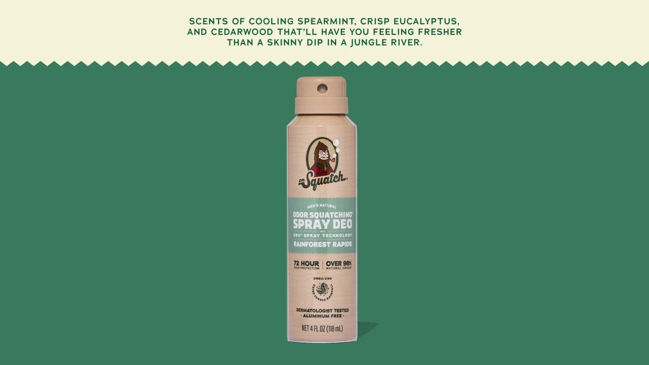 Dr. Squatch Spray Deodorant Rainforest Rapids