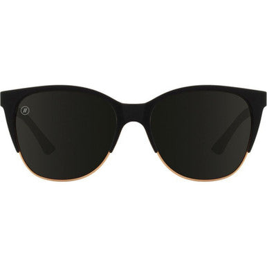Blenders Starlet Polarized Sunglasses – Americano - Matte Black Frame/Bronze Metal/Smoke