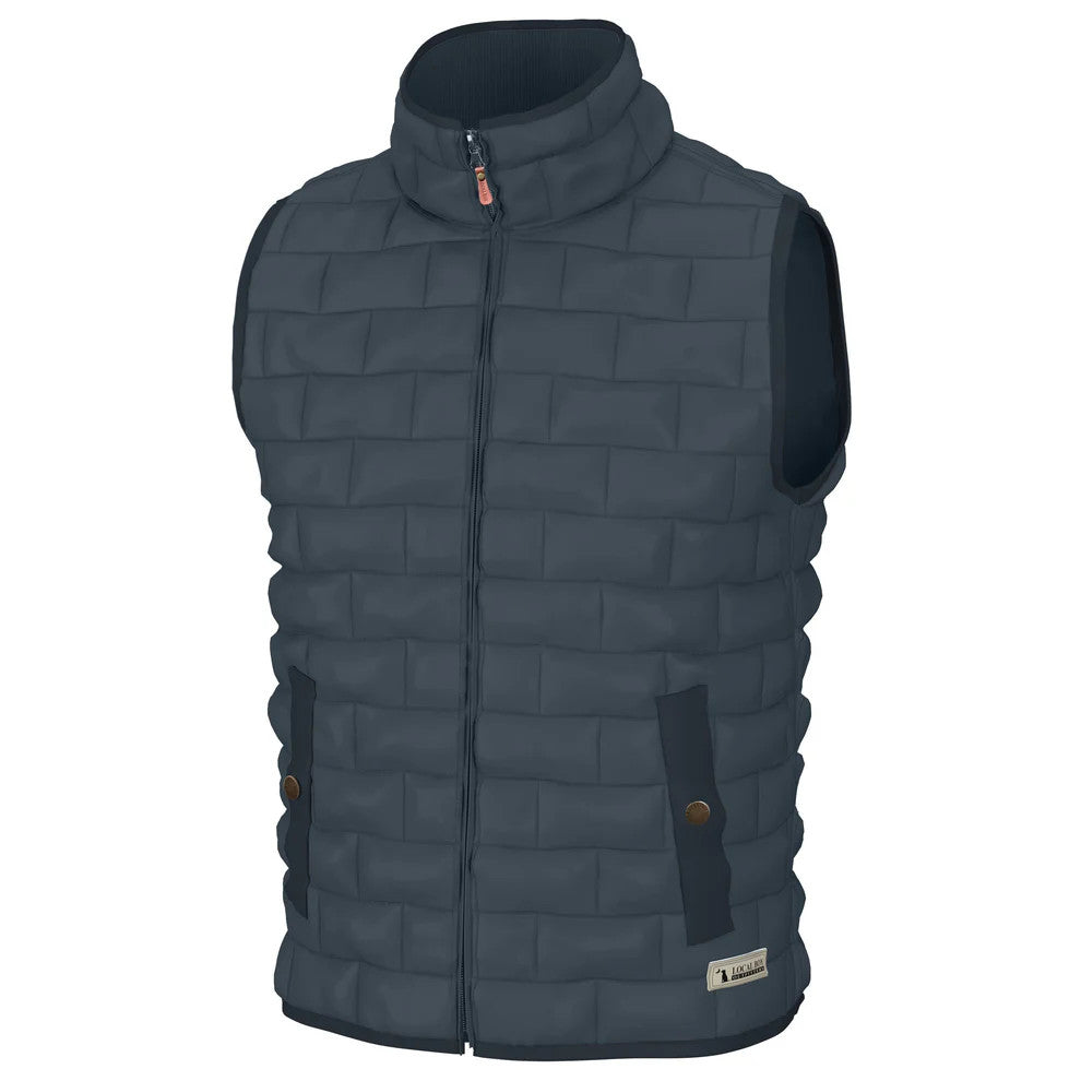 Local Boy Men's Brick Quilted Vest - Slate