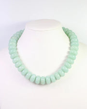 Caroline Hill Pipestone Marble Beaded Necklace - Mint