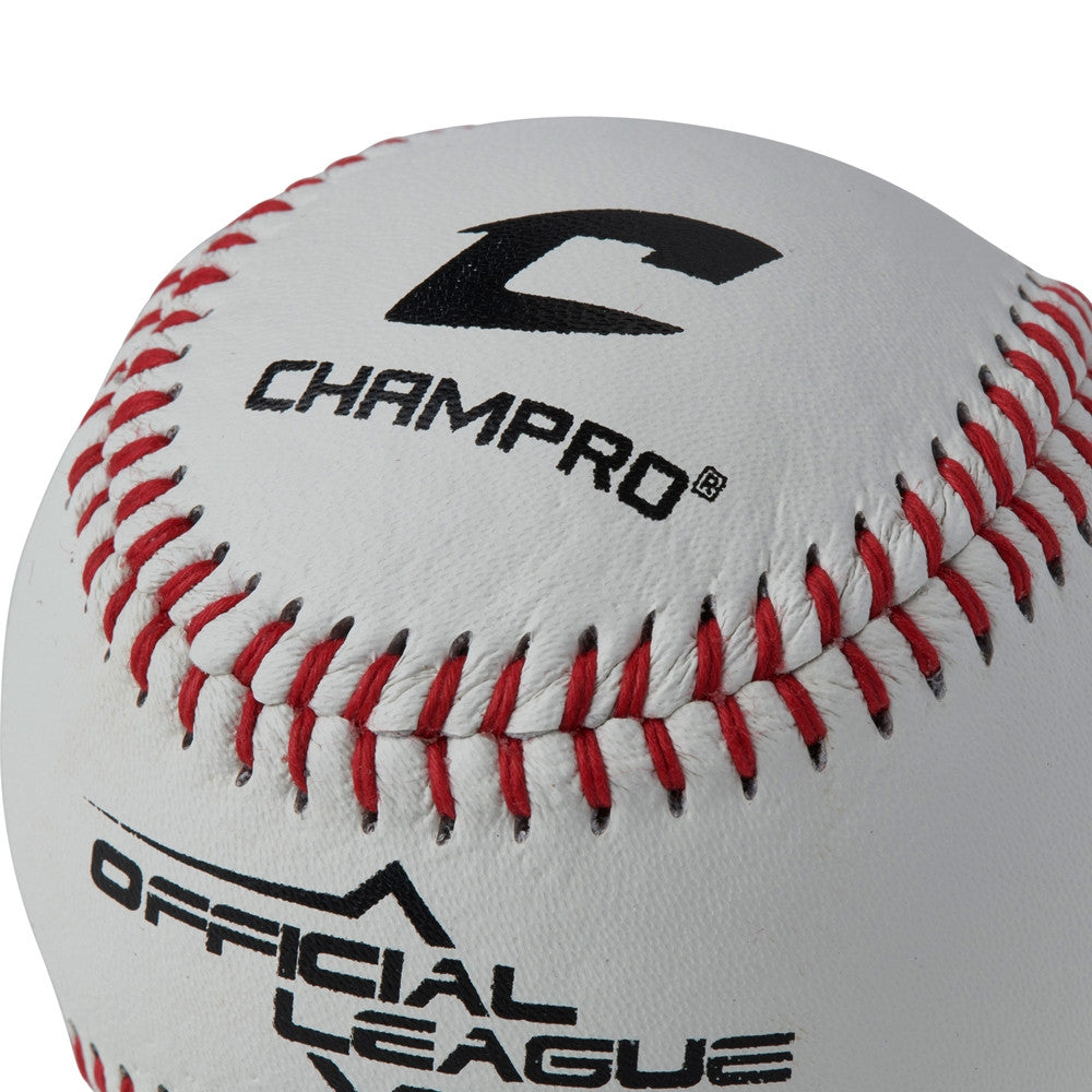 Champro Official League Baseball - Cork/Rubber Core - Genuine Leather Cover