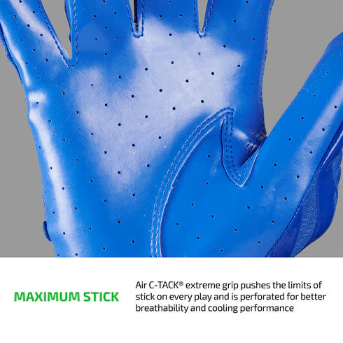 Cutters Rev Pro 6.0 Solid Receiver Gloves - Royal