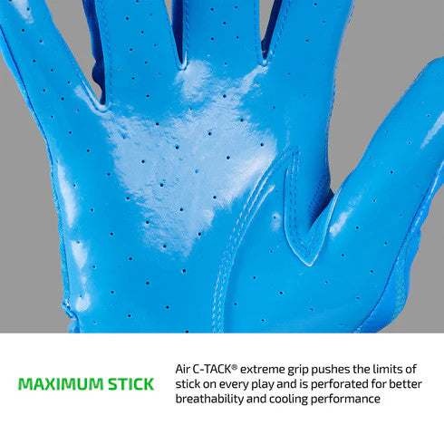 Cutters Rev Pro 6.0 Solid Receiver Gloves - Columbia Blue