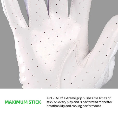Cutters Rev Pro 6.0 Solid Receiver Gloves - White