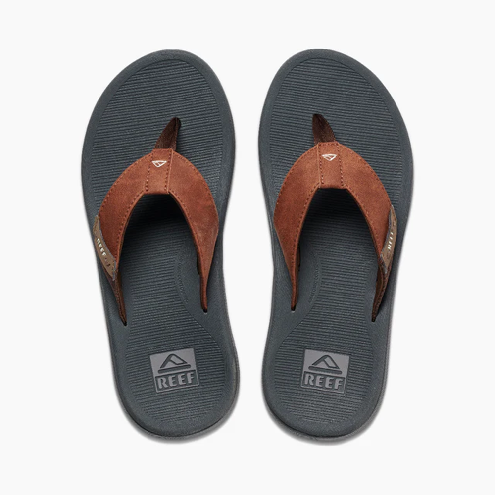Reef Santa Ana Men's Flip Flops – Grey/Tan