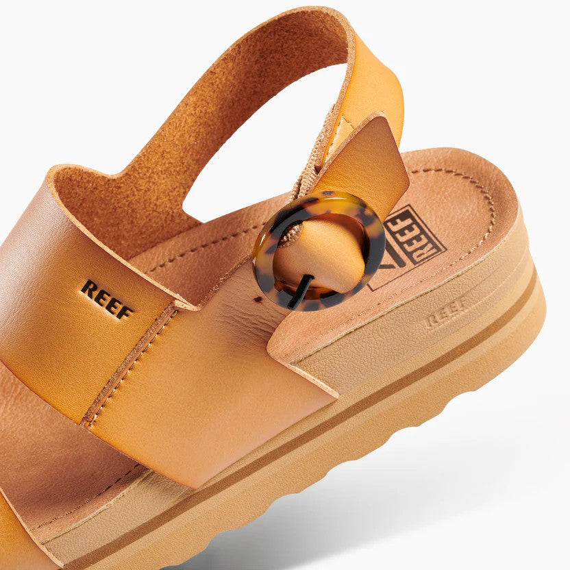 Reef Women's Vista Hi Buckle Natural Platform Sandals