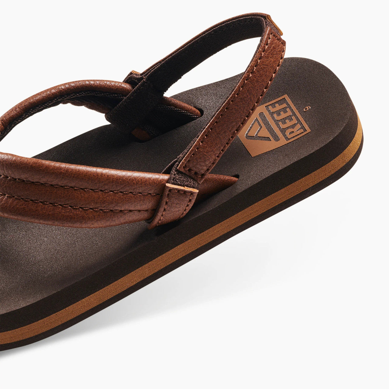 Reef Boy's Little Ahi Sandals - Brown