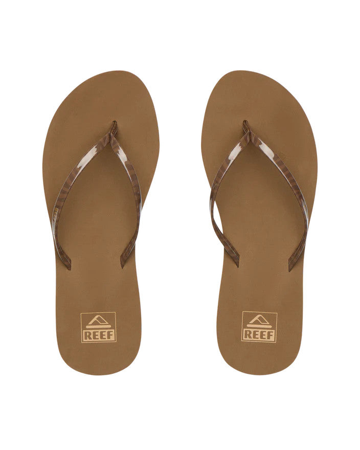 Reef Women’s Bliss Nights Flip Flops – Chocolate Stripe