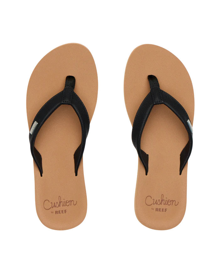 Reef Women’s Baja Sands Flip Flops – Black/Tan