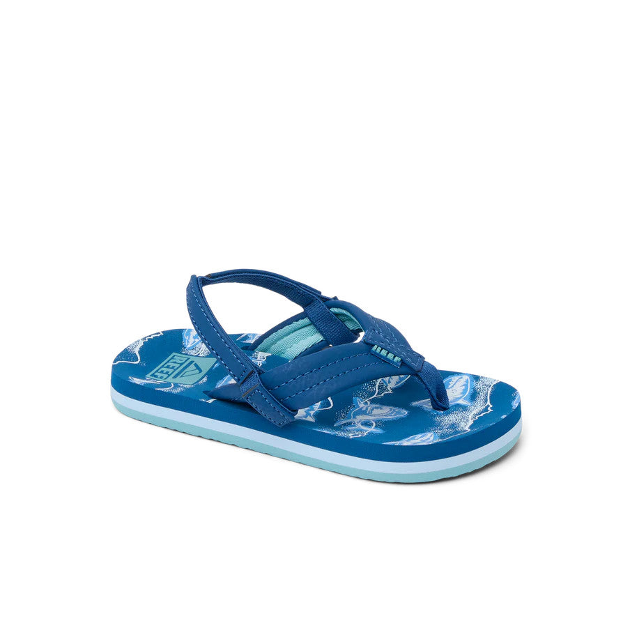 Reef Little Ahi Royal Sharks Toddler Flip Flops