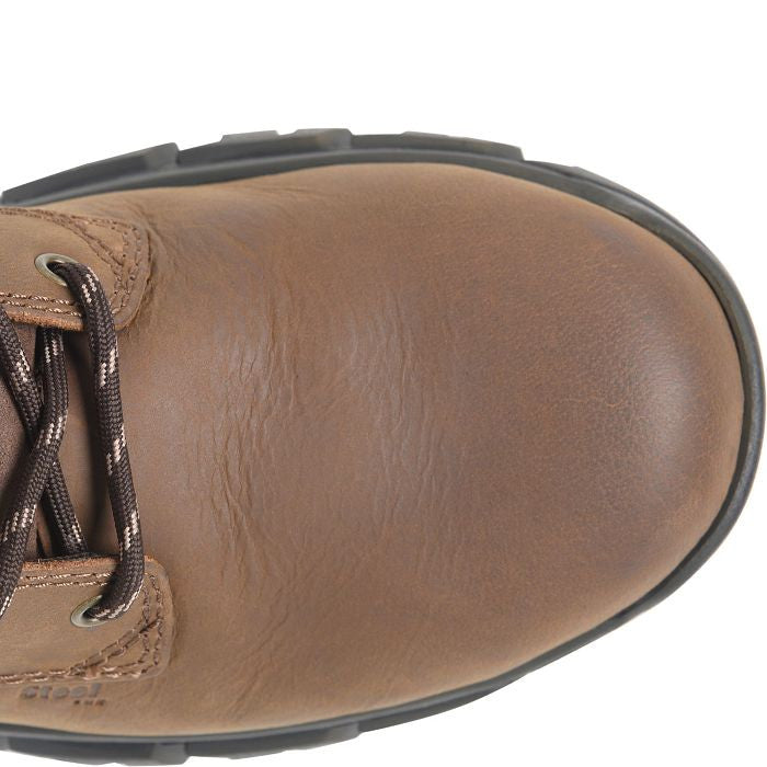 Carolina Gruntz Men's 6" Soft Toe Waterproof Work Boot - Dark Brown