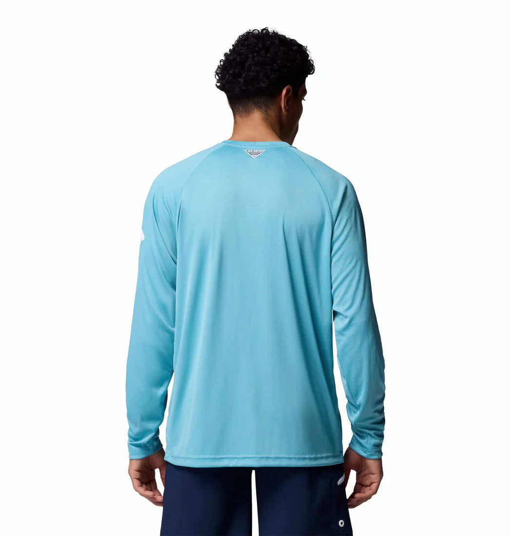 Columbia Men's PFG Terminal Tackle Long Sleeve Shirt - Vintage Blue/White