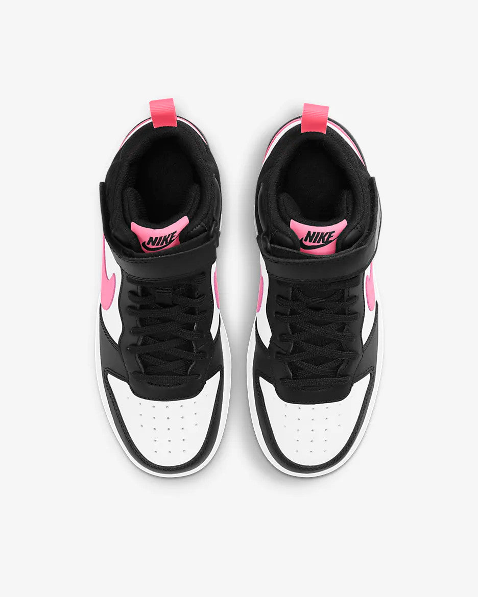 Nike Court Borough Mid 2 Kids' Sneakers - Black/Sunset Pulse/White