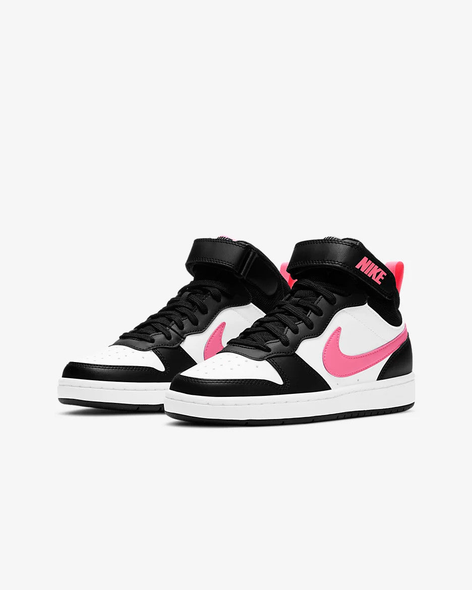 Nike Court Borough Mid 2 Kids' Sneakers - Black/Sunset Pulse/White