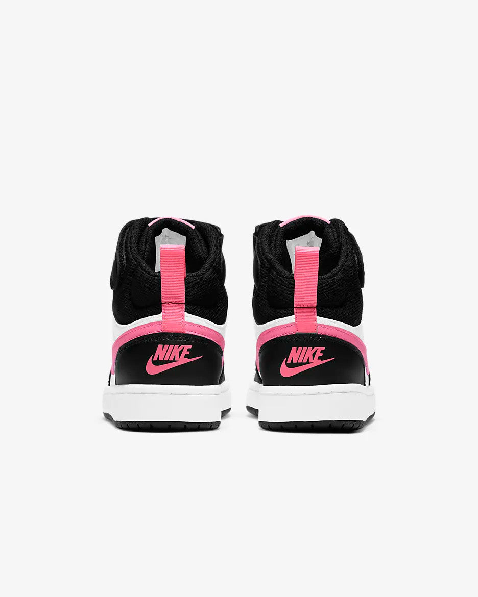 Nike Court Borough Mid 2 Kids' Sneakers - Black/Sunset Pulse/White