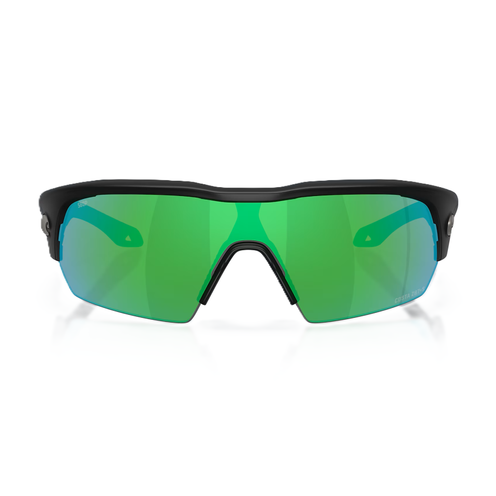 Costa Del Mar Pilot House Pro Sunglasses - Matte Black/Green Mirror