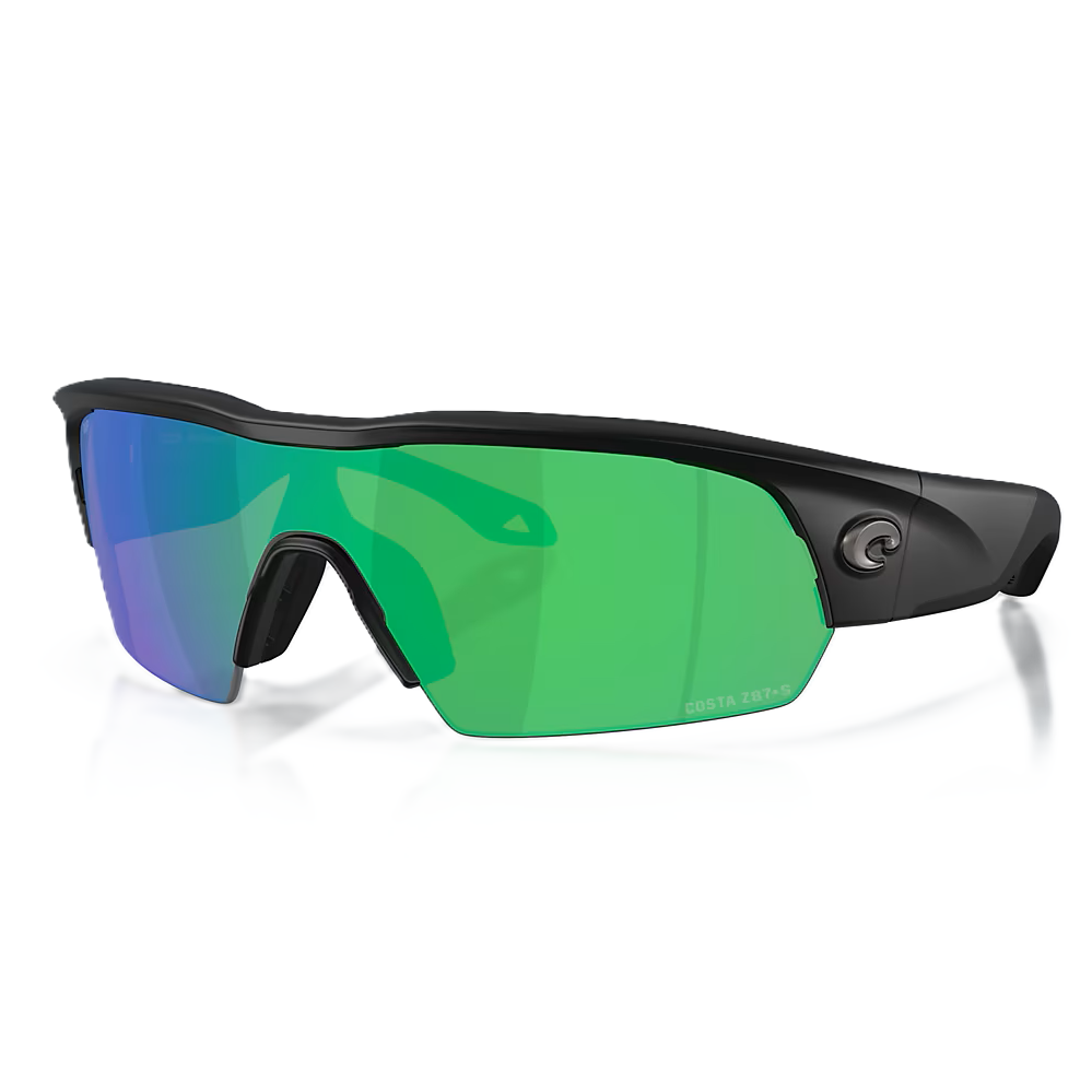 Costa Del Mar Pilot House Pro Sunglasses - Matte Black/Green Mirror
