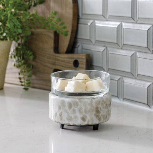 Candle Warmers Swirl Glass Classic 2-in-1 Warmer