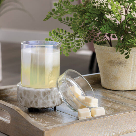 Candle Warmers Swirl Glass Classic 2-in-1 Warmer