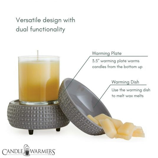 Candle Warmers Etc. Slate 2-In-1 Classic Fragrance Warmer