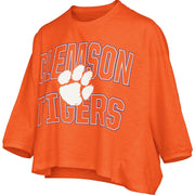 Pressbox Women's Clemson Tigers Maxima Ascher 3/4 Sleeve Top