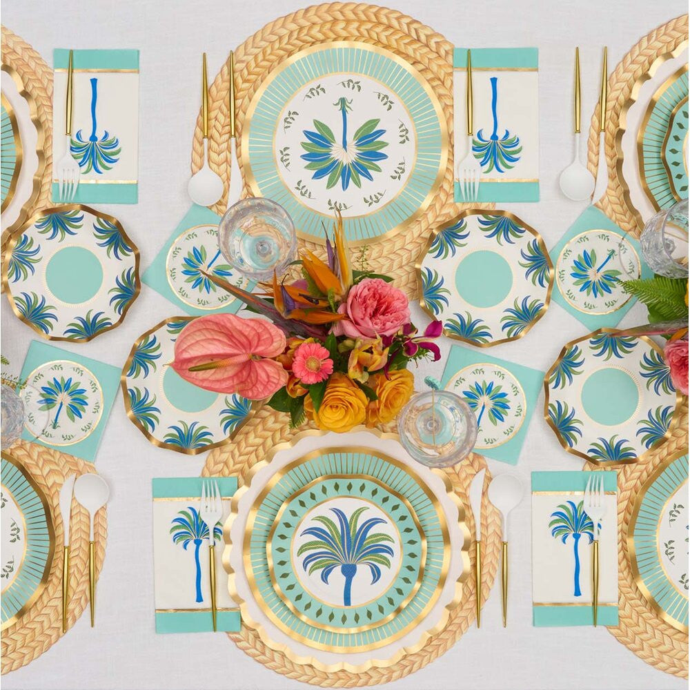 Sophistiplate Preppy Palm Salad Plates - 8 Pack
